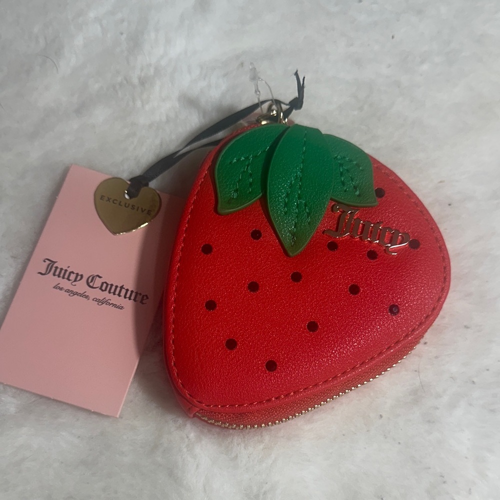 Juicy couture sweet juicy berry coin pouch in cool red